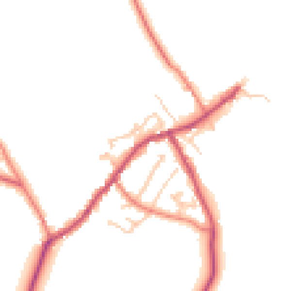 Daytime road noise heatmap for CA10 1BE