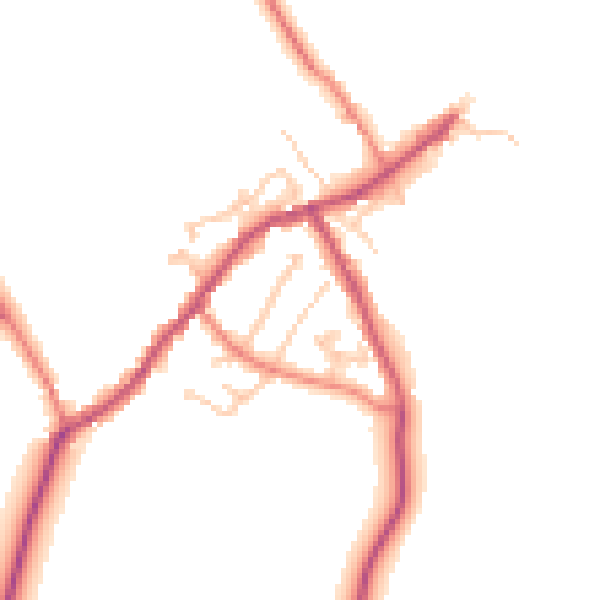 Daytime road noise heatmap for CA10 1BT