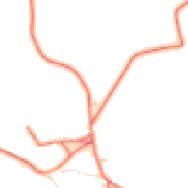 Daytime road noise heatmap for CA10 1DD