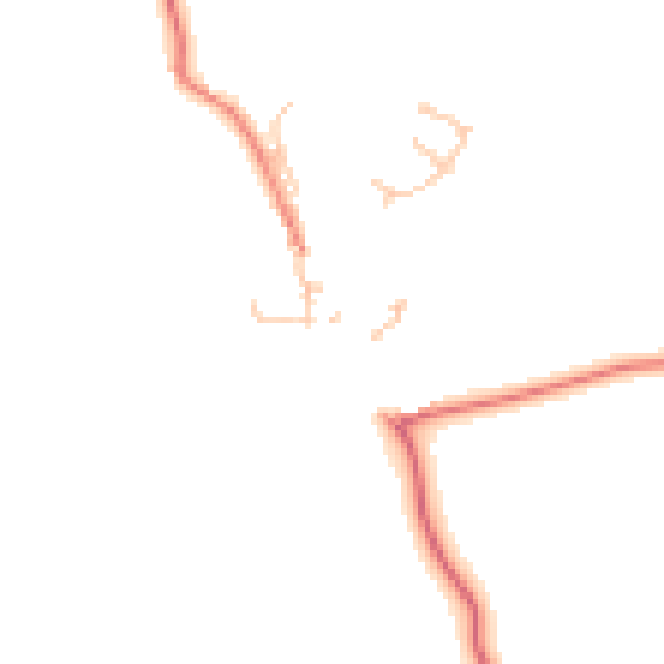 Daytime road noise heatmap for CA10 1DF