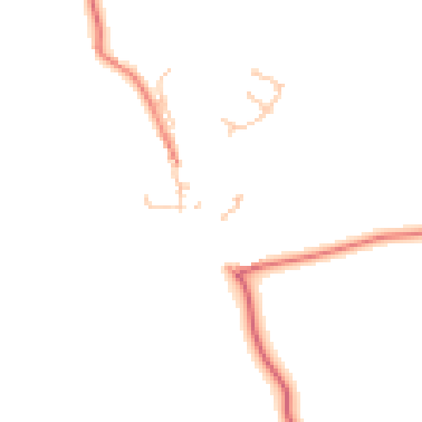 Daytime road noise heatmap for CA10 1DQ