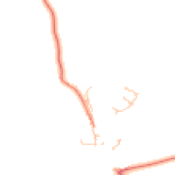 Daytime road noise heatmap for CA10 1EH