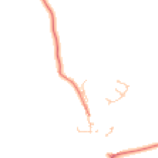 Daytime road noise heatmap for CA10 1EJ