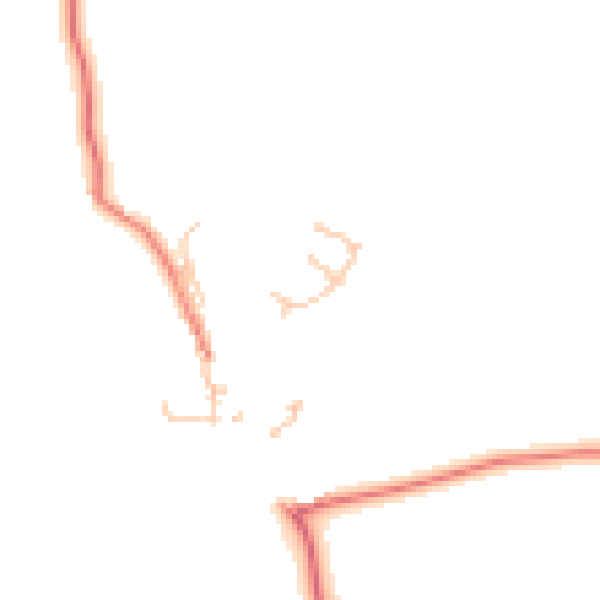Daytime road noise heatmap for CA10 1EL