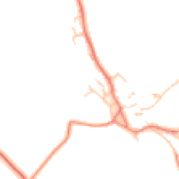 Daytime road noise heatmap for CA10 1FH