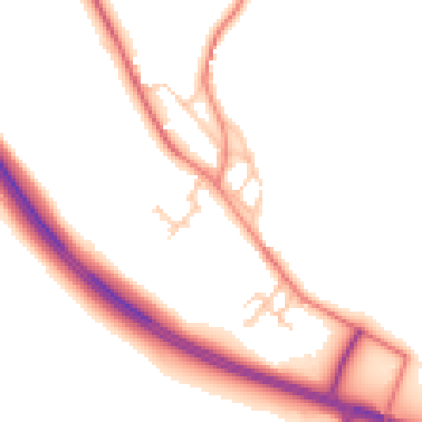 Daytime road noise heatmap for CA10 1FL