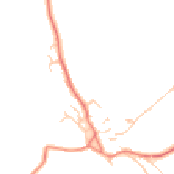 Daytime road noise heatmap for CA10 1FS
