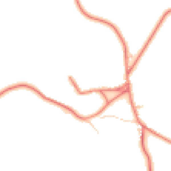 Daytime road noise heatmap for CA10 1HB