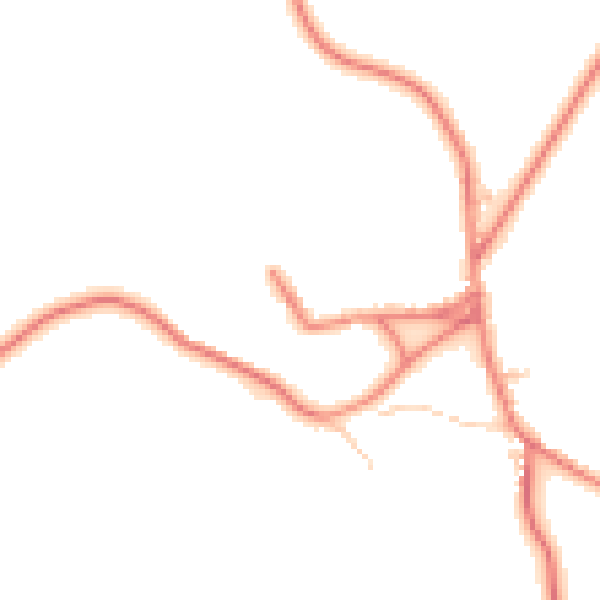 Daytime road noise heatmap for CA10 1HD