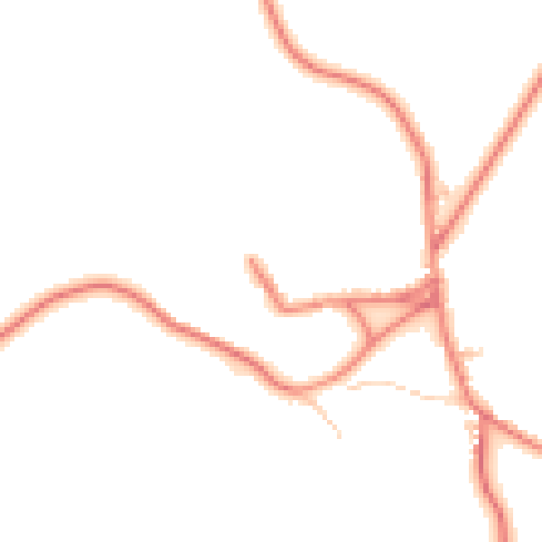 Daytime road noise heatmap for CA10 1HH