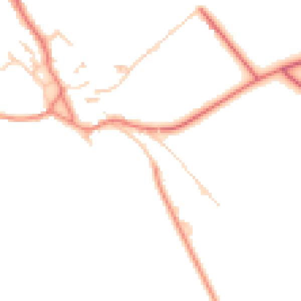 Daytime road noise heatmap for CA10 1NA