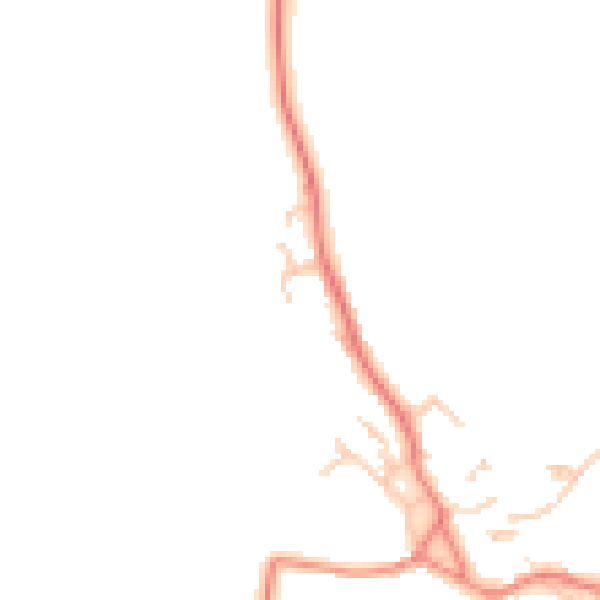 Daytime road noise heatmap for CA10 1NE