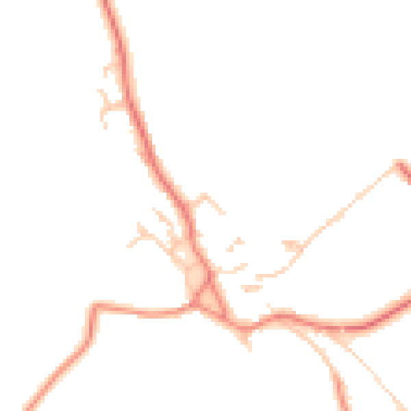 Daytime road noise heatmap for CA10 1NH