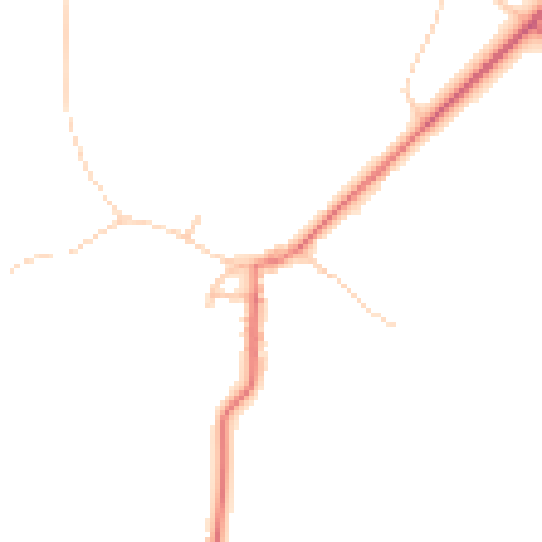 Daytime road noise heatmap for CA10 1NN