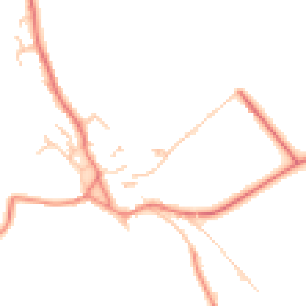 Daytime road noise heatmap for CA10 1NR