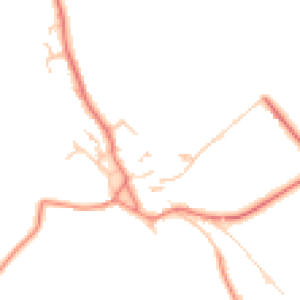 Daytime road noise heatmap for CA10 1NT