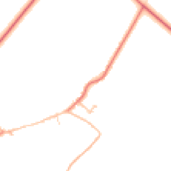 Daytime road noise heatmap for CA10 1QH