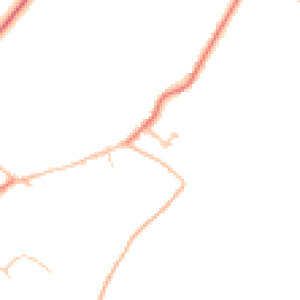 Daytime road noise heatmap for CA10 1QQ