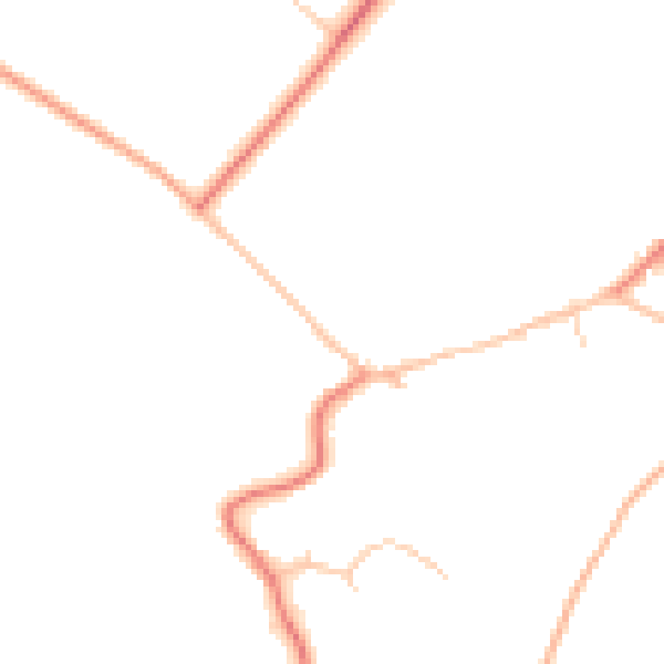 Daytime road noise heatmap for CA10 1QR
