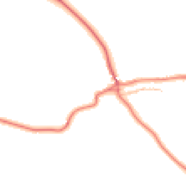 Daytime road noise heatmap for CA10 1RH