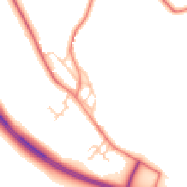 Daytime road noise heatmap for CA10 1SE