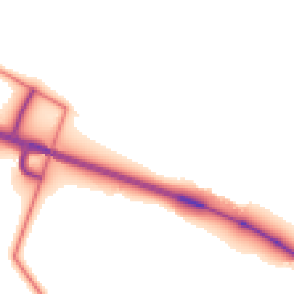 Daytime road noise heatmap for CA10 1ST