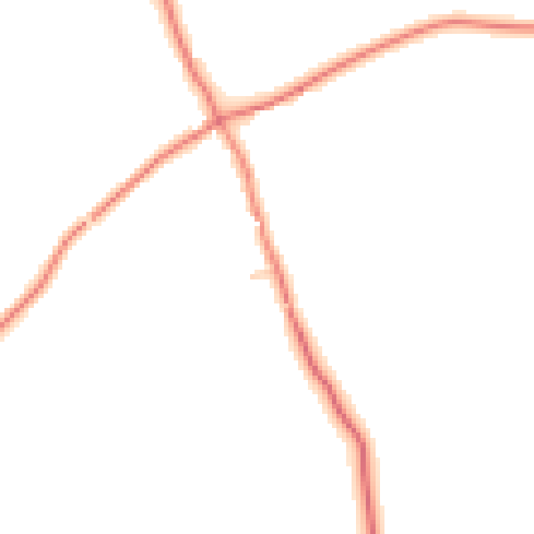 Daytime road noise heatmap for CA10 1SY