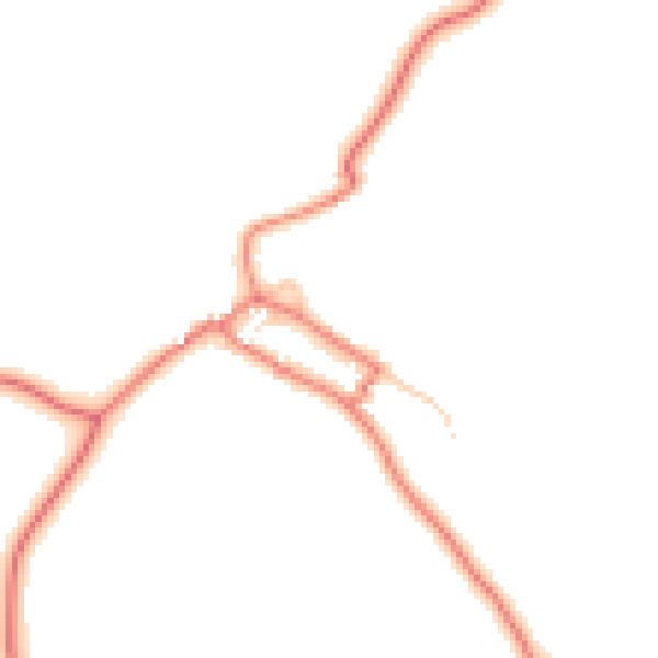 Daytime road noise heatmap for CA10 1TX