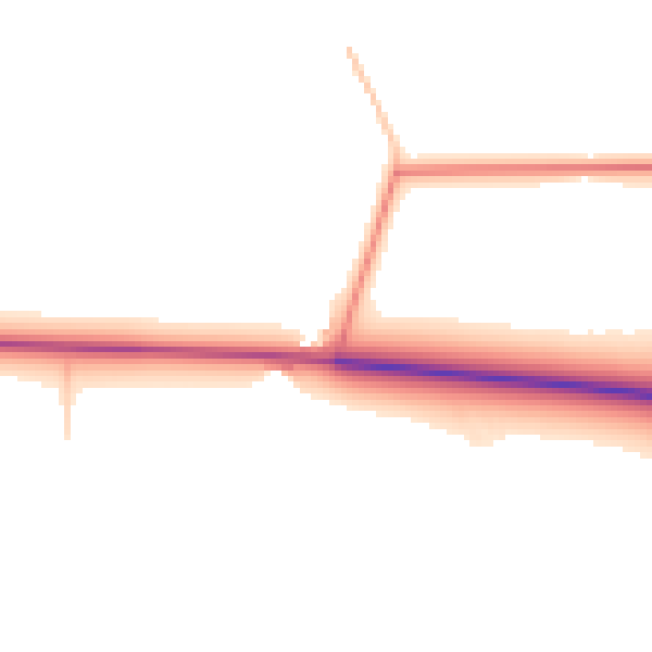 Daytime road noise heatmap for CA10 2AE