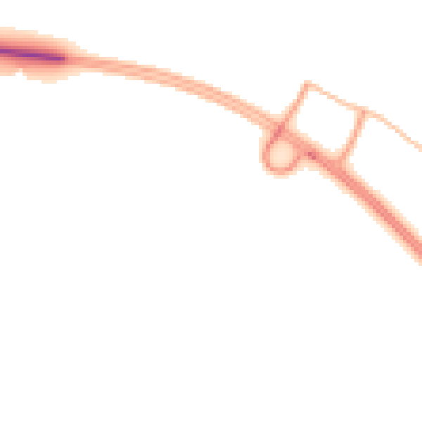 Night-time road noise heatmap for CA10 2AQ
