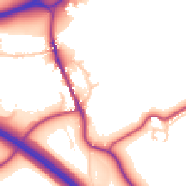 Daytime road noise heatmap for CA10 2BP
