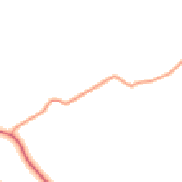 Night-time road noise heatmap for CA10 2DD