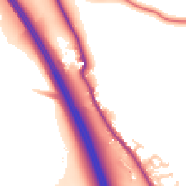 Daytime road noise heatmap for CA10 2EA