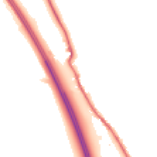 Night-time road noise heatmap for CA10 2EA