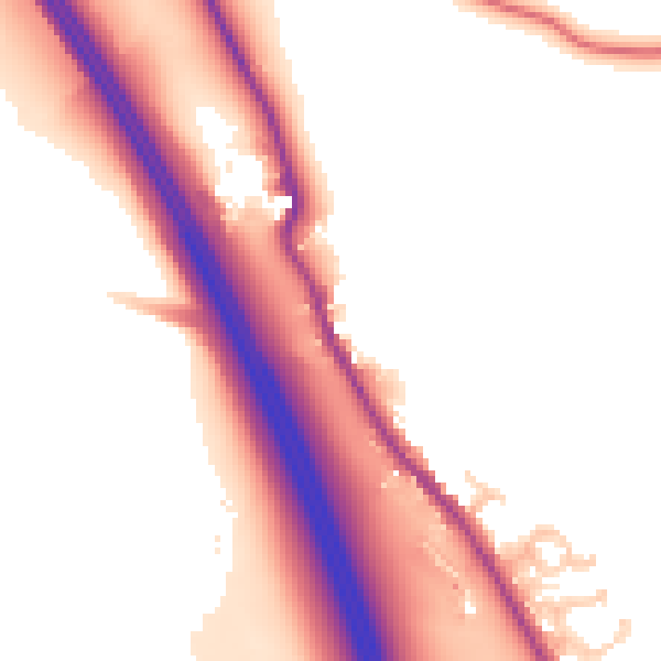 Daytime road noise heatmap for CA10 2EB