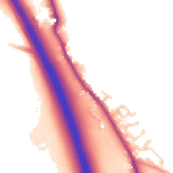 Daytime road noise heatmap for CA10 2EE