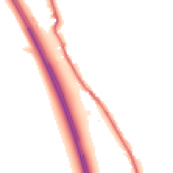 Night-time road noise heatmap for CA10 2EE