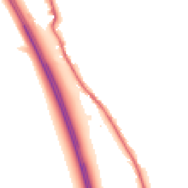 Night-time road noise heatmap for CA10 2EF