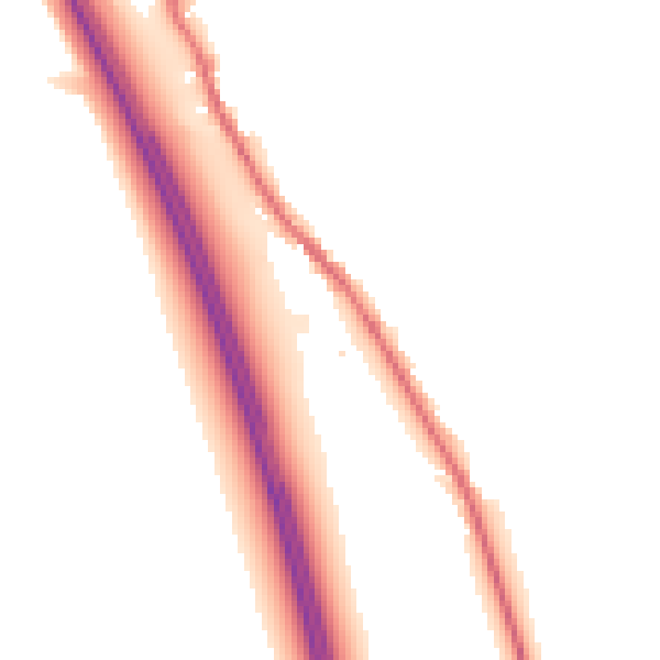 Night-time road noise heatmap for CA10 2EH