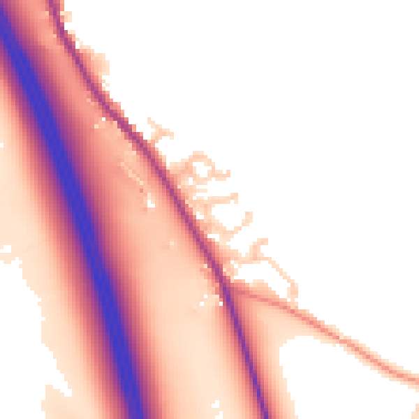 Daytime road noise heatmap for CA10 2EN