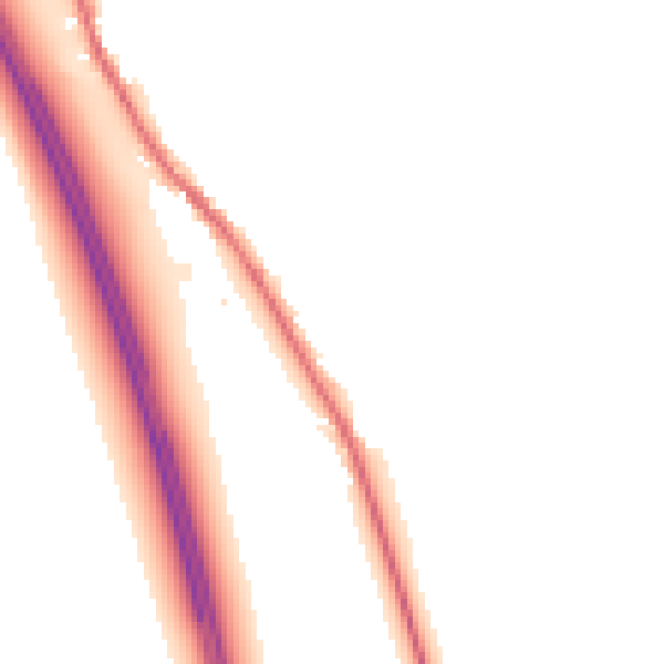 Night-time road noise heatmap for CA10 2EN