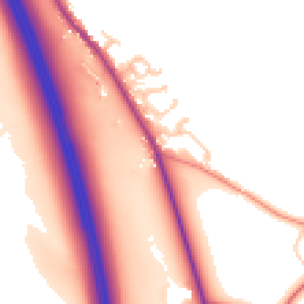 Daytime road noise heatmap for CA10 2EP