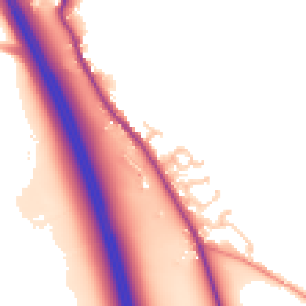 Daytime road noise heatmap for CA10 2EQ