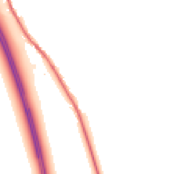 Night-time road noise heatmap for CA10 2ES
