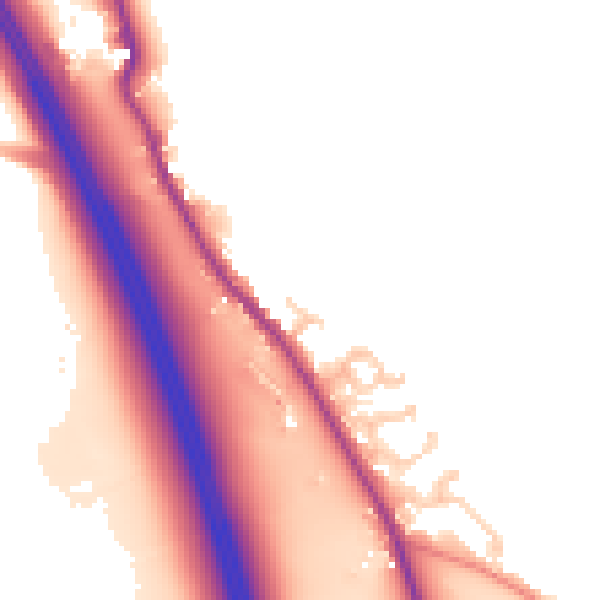 Daytime road noise heatmap for CA10 2ET