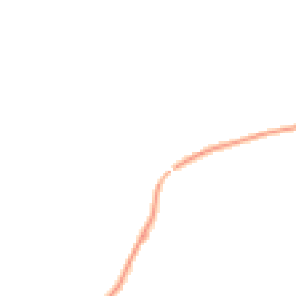 Night-time road noise heatmap for CA10 2FH