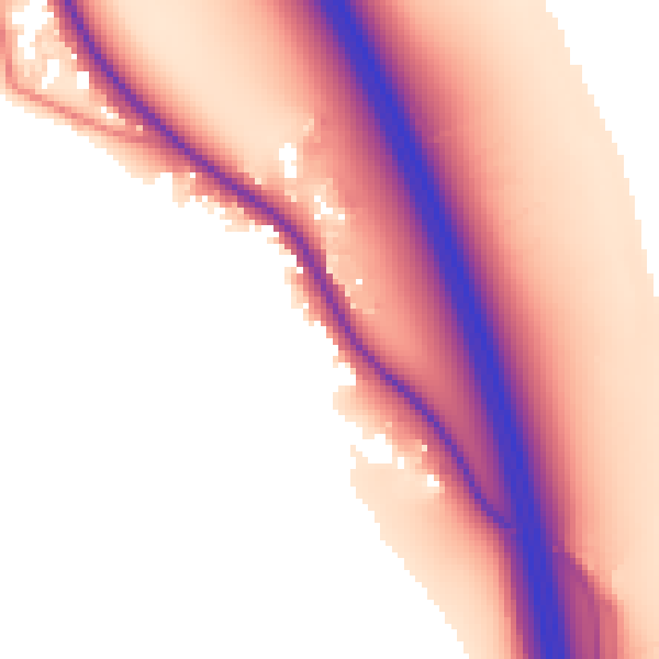 Daytime road noise heatmap for CA10 2FP