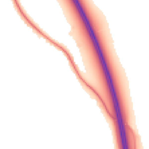 Night-time road noise heatmap for CA10 2FP