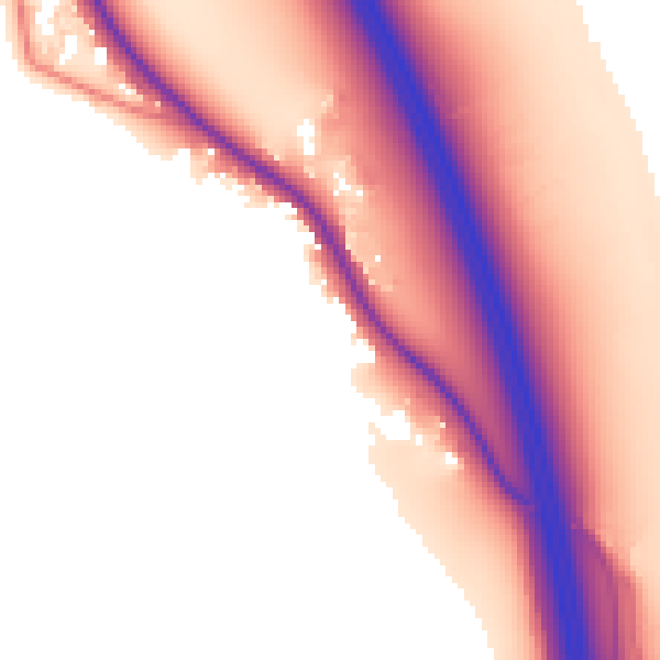 Daytime road noise heatmap for CA10 2FR
