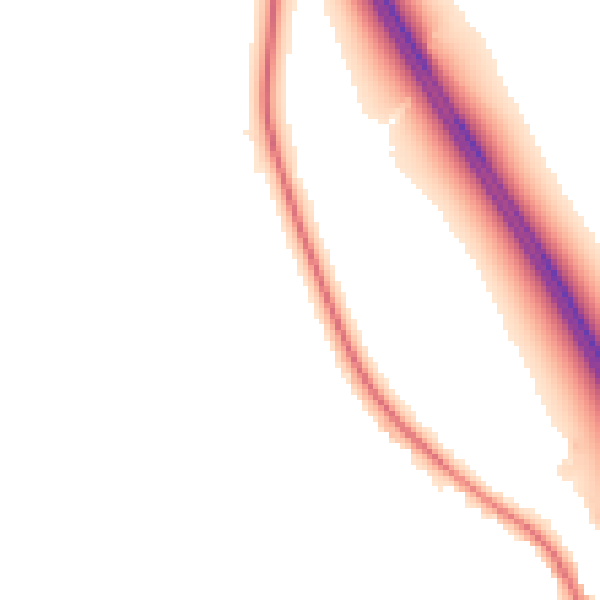 Night-time road noise heatmap for CA10 2FU